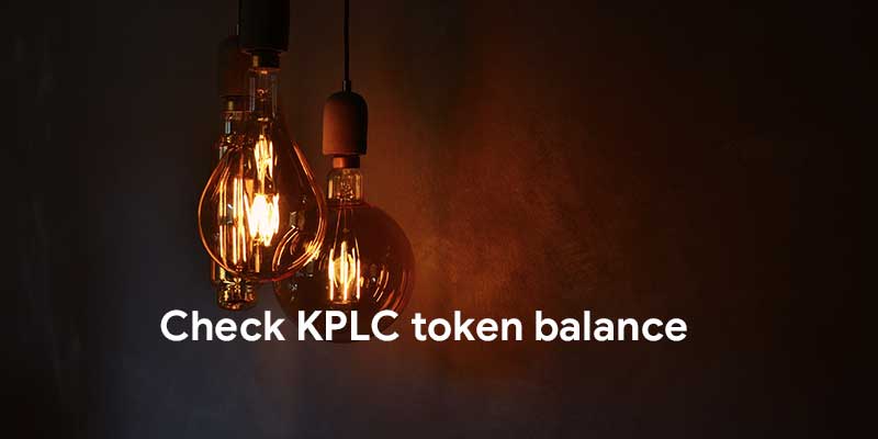 check KPLC token balance