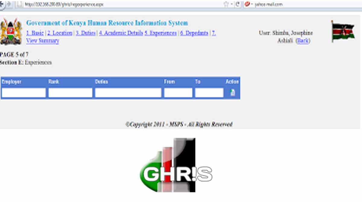 How to update your profile on GHRIS
